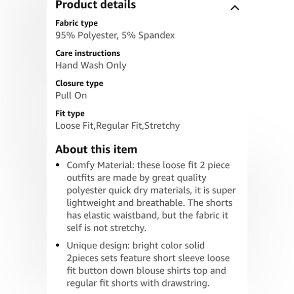 Women’s 2 pc summer short set - Picture 4 of 4